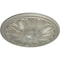 Ekena Millwork Bordeaux Ceiling Medallion (Fits Canopies up to 3 1/4"), Hnd-Painted Flash Gold, 22 5/8"OD x 1 3/4"P CM22BOFLS - alternate 2
